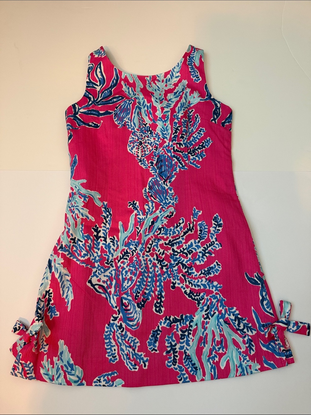 Lilly Pulitzer Hot Pink Tropical Coral Print Dress